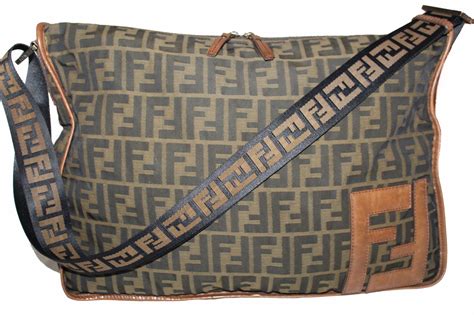 fendi messenger bag 7va152 zucca brown